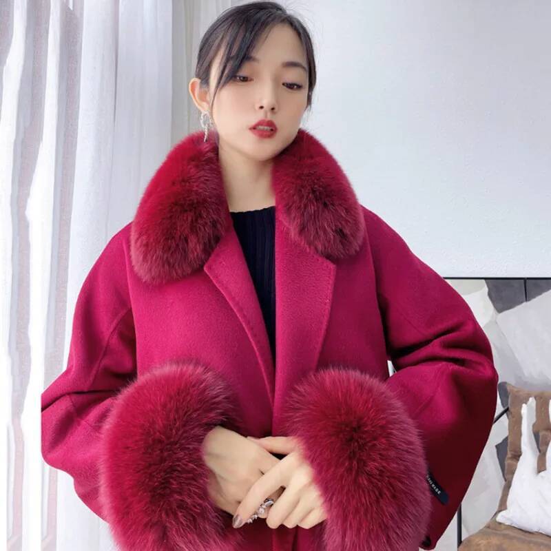 100% Real Fox Fur Collar Winte - огляд і ціна Winter Clothing Pk