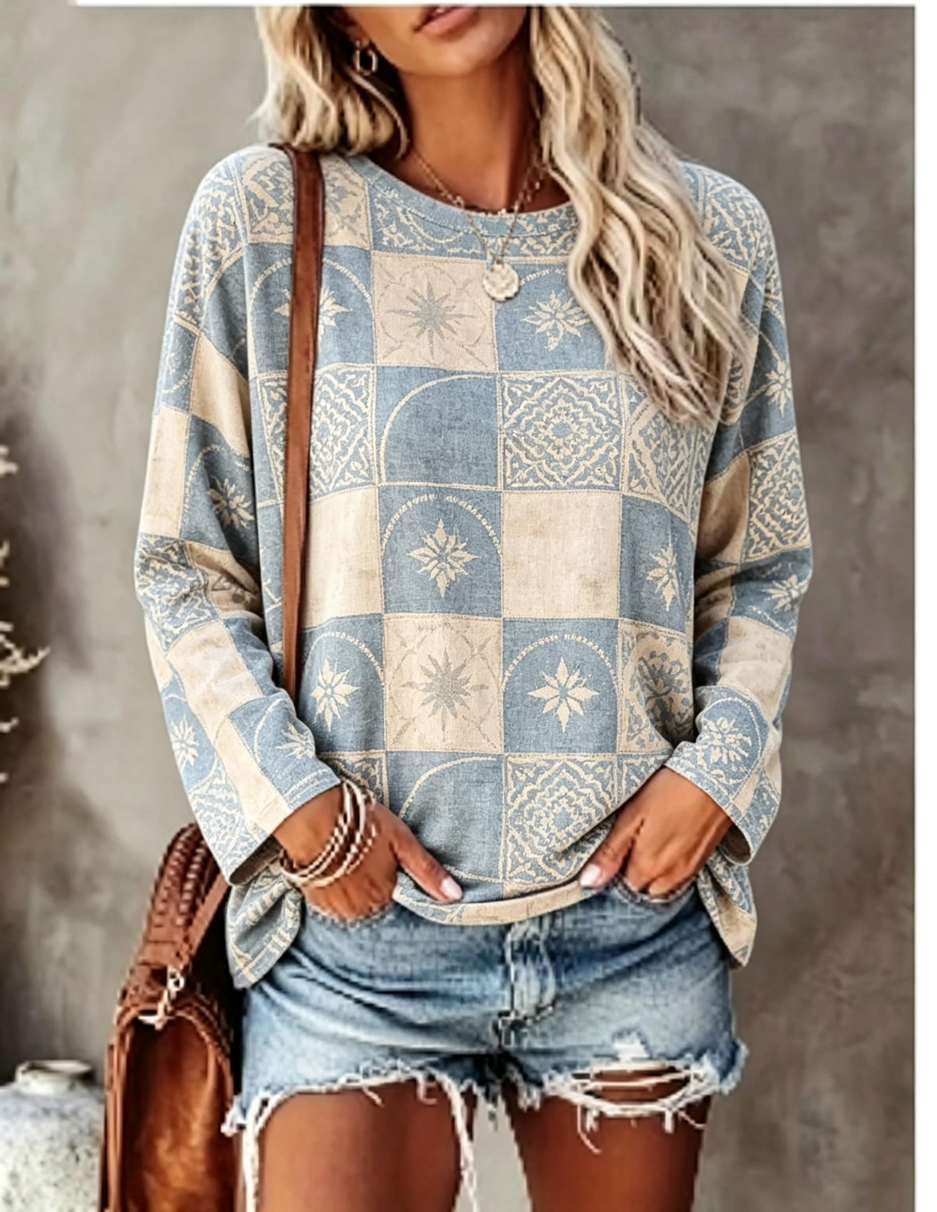 Women Long Sleeve T Shirt Gree - огляд і ціна Winter Clothing For Women