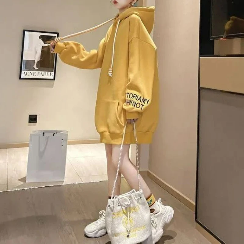Streetwear Fleece Hooded Dress - огляд і ціна Winter Clothing Drawing