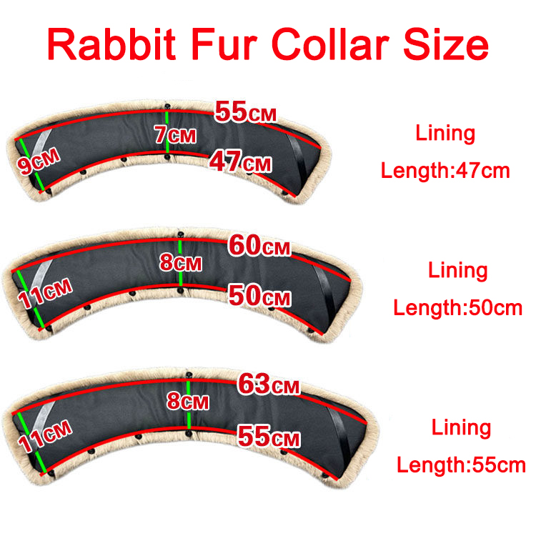 100% Rex Rabbit Fur Collar Men - огляд і ціна Winter Clothing Pk