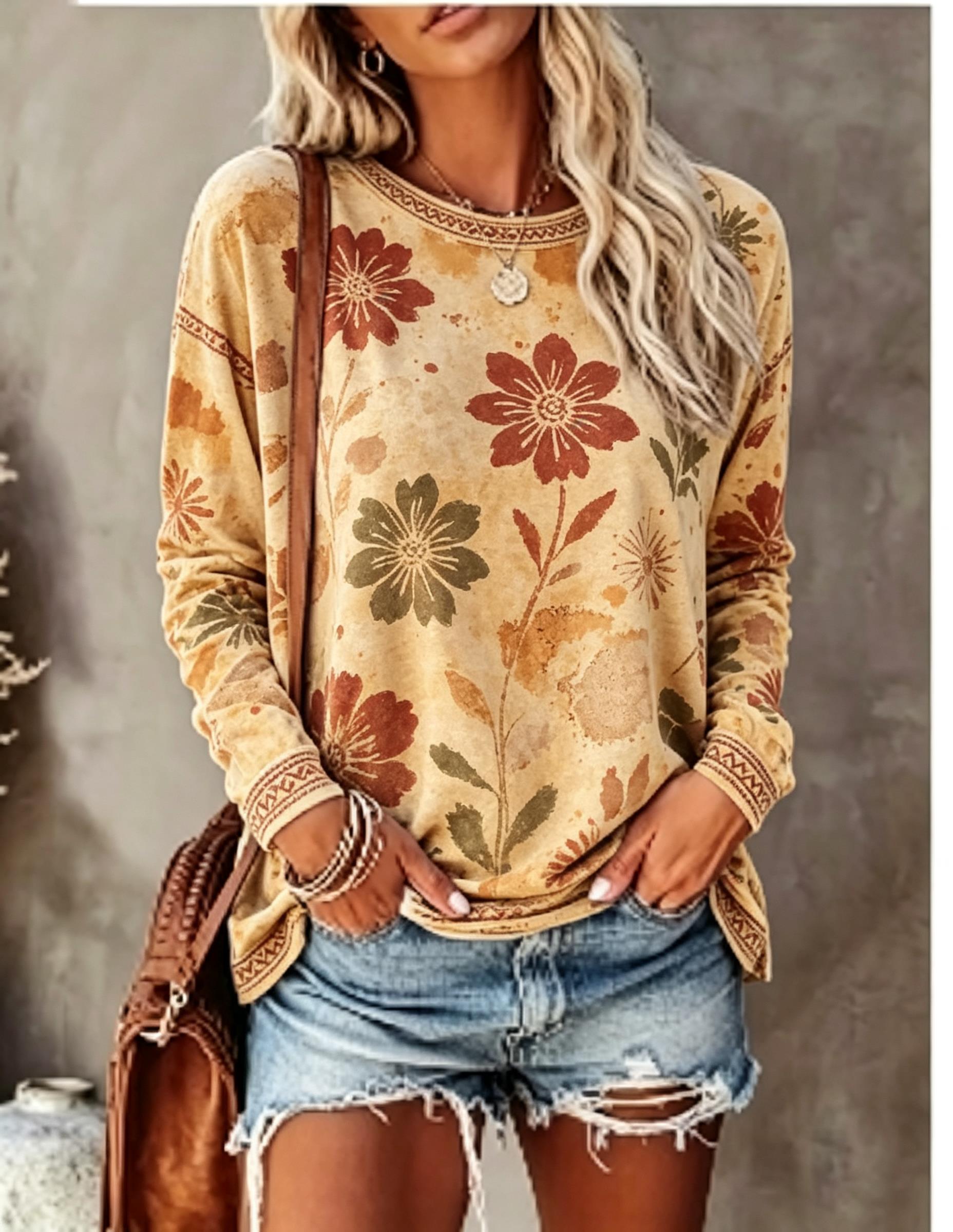 Women Crew Neck Long Sleeve T‑ - огляд і ціна Winter Clothing For Women